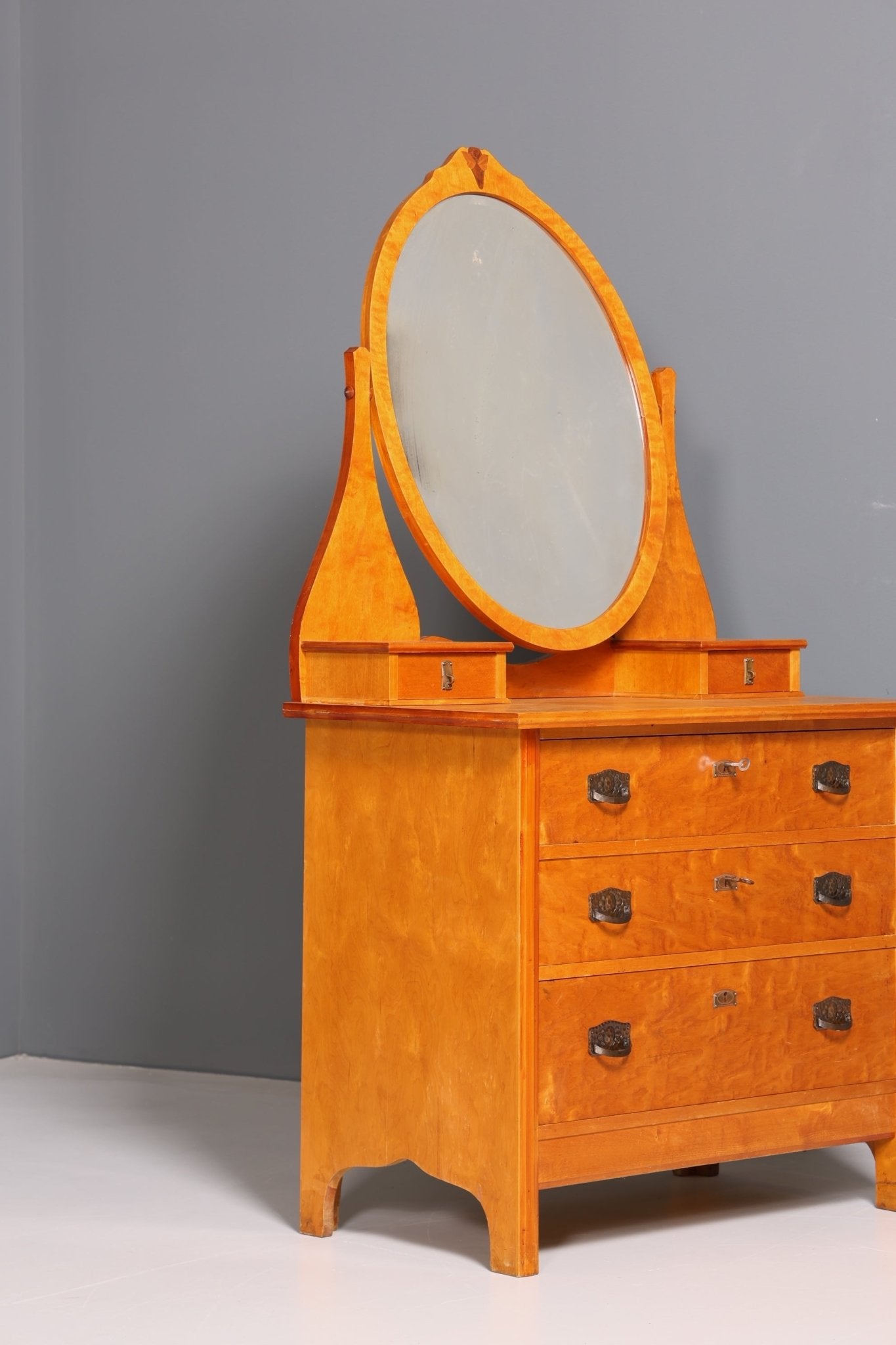 Traumhafte Jugendstil Kommode Antik Sideboard mit Spiegel Flurkommode