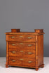 Wunderschöne Gründerzeit Kommode Louis Philippe Vertiko Nussbaum Sideboard um 1880