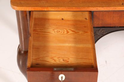 Wunderschöner Chippendale Schreibtisch echt Holz Antik 50s Englisch Bürotisch Barock Stil Office Desk