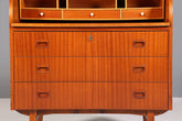 Wunderschöner Mid Century Rollladen Sekretär Danish Design Schreibtisch echt Holz  Schrank