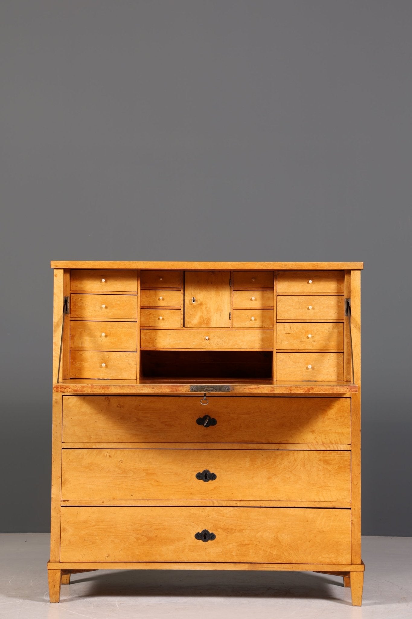 Wunderschöner Original Biedermeier Sekretär um 1860 Kommode Antik Bürokommode
