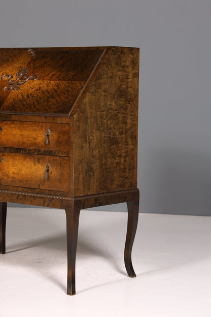 Wunderschöner Sekretär im Art Deco Stil um 1930 echt Holz Büro Kommode Schreibkommode Antik Schreibtisch