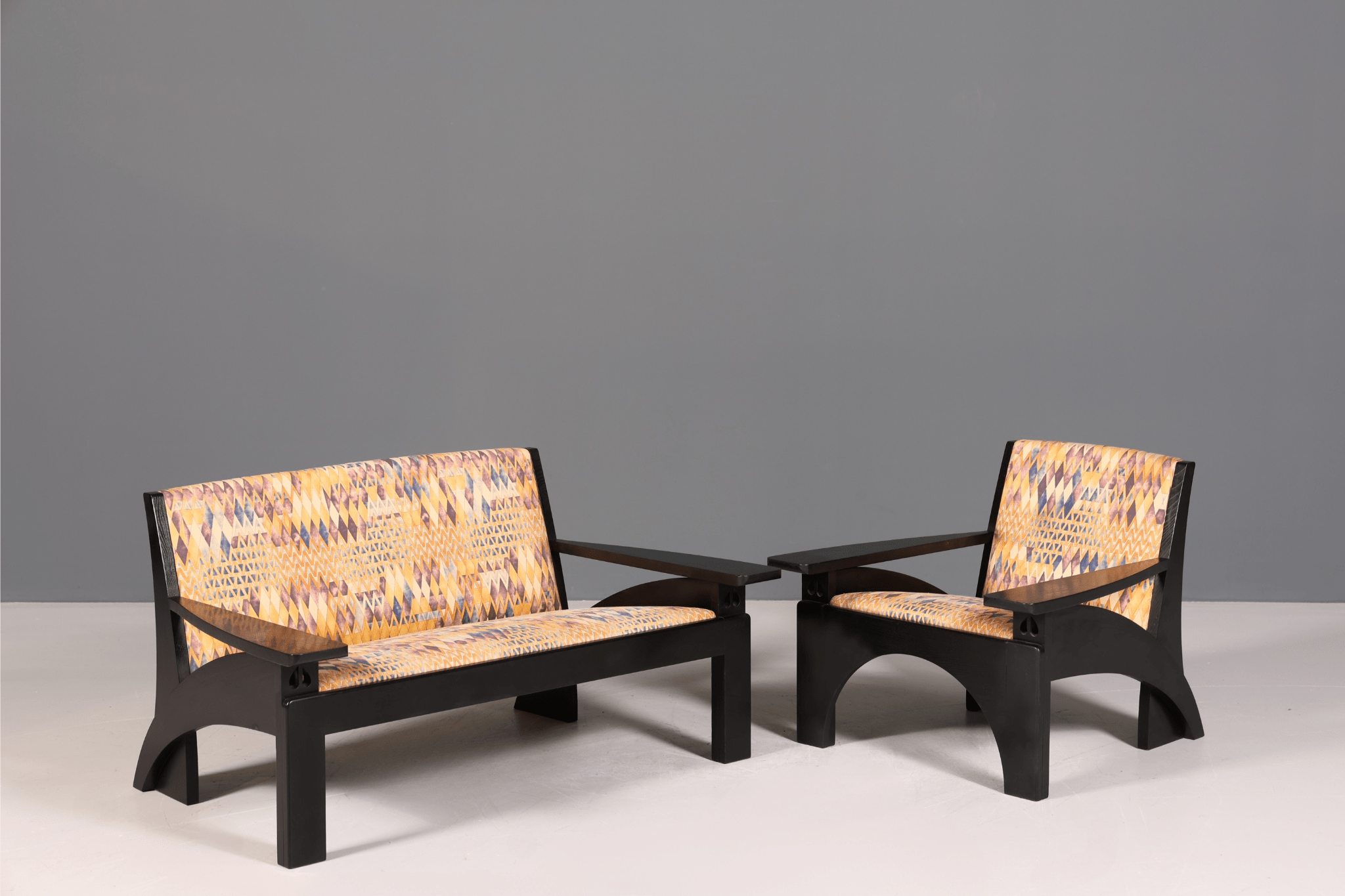 Wunderschönes Cassina Hill House Couch Design Italienisch Sofa by Charles Rennie Mackintosh 1980er Jahre 2 von 2